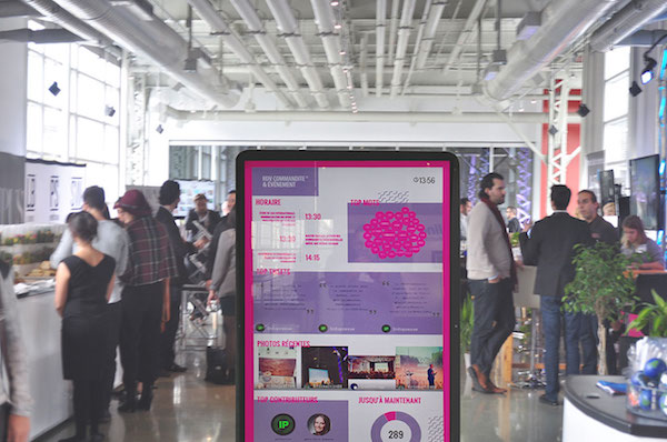 Event Screen kiosk
