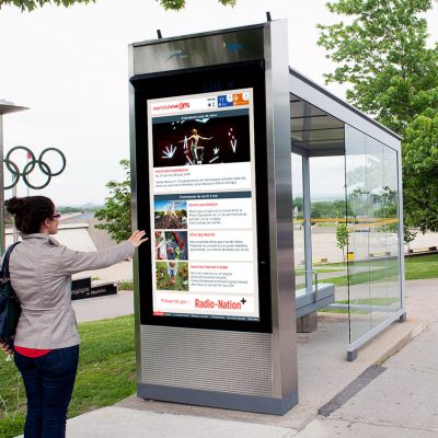 Street Bus Stop Screen